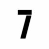 Number 7 Stencil