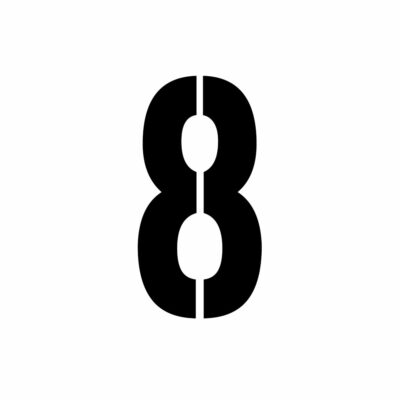 Number 8 Stencil