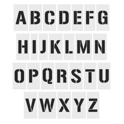 A-Z Alphabet Stencils