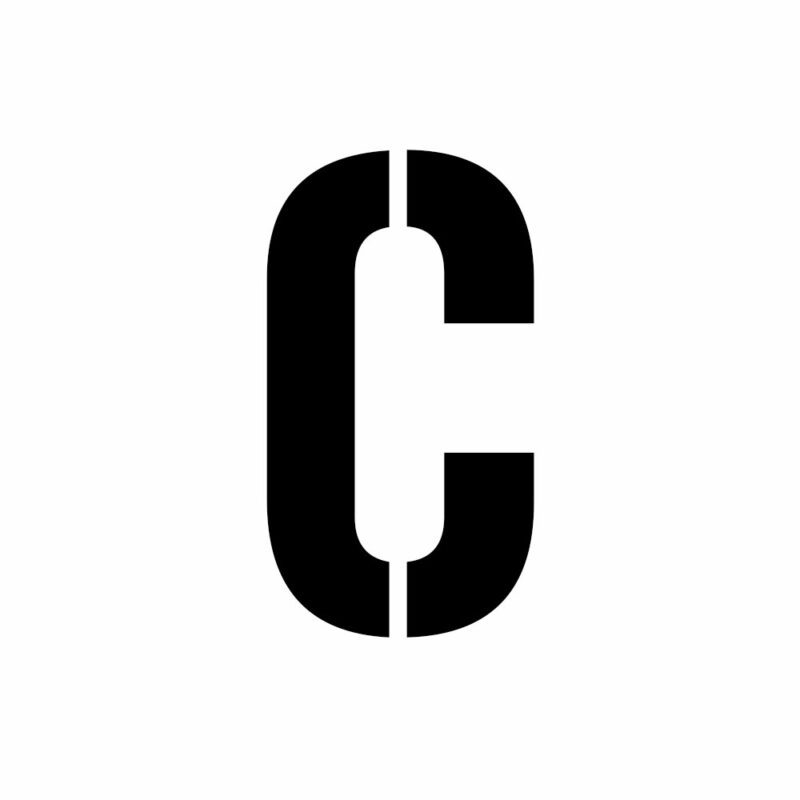 Letter C Stencil