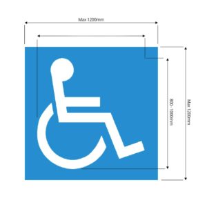 Disabled Parking Stencil