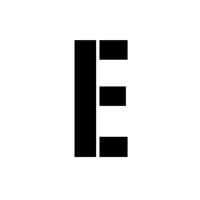 Letter E Stencil