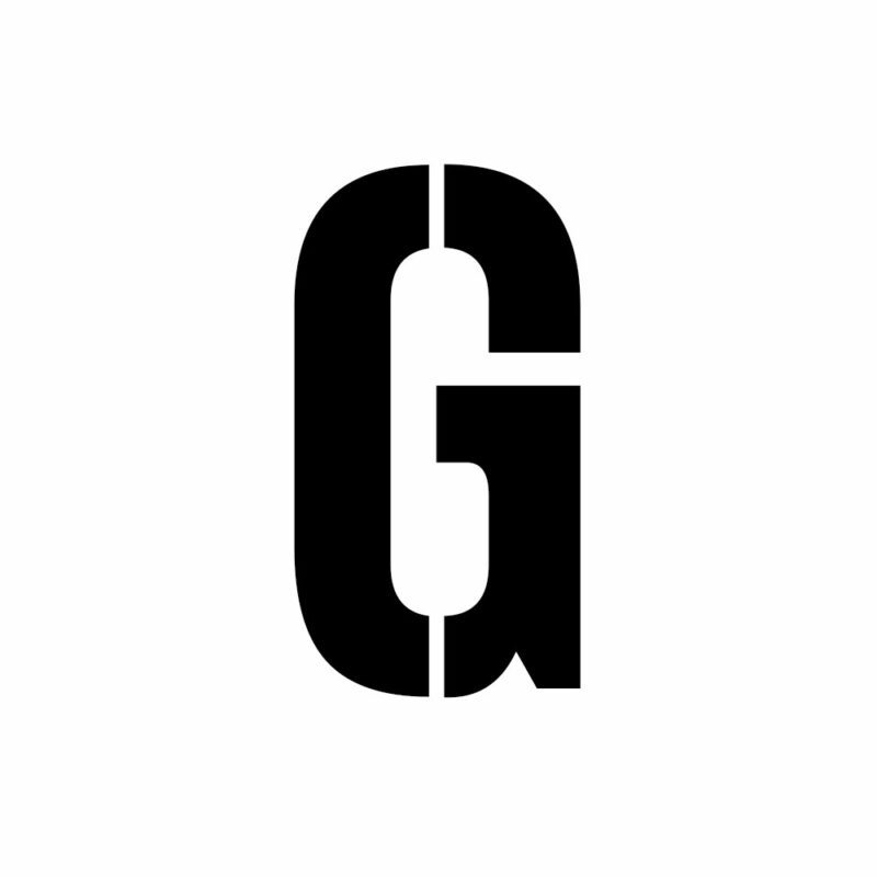 Letter G Stencil