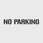 No Parking Stencil