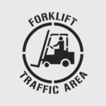 Forklift Traffic Area Stencil