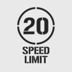 20kph Speed Limit Stencil