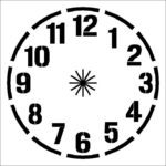 clock face stencil