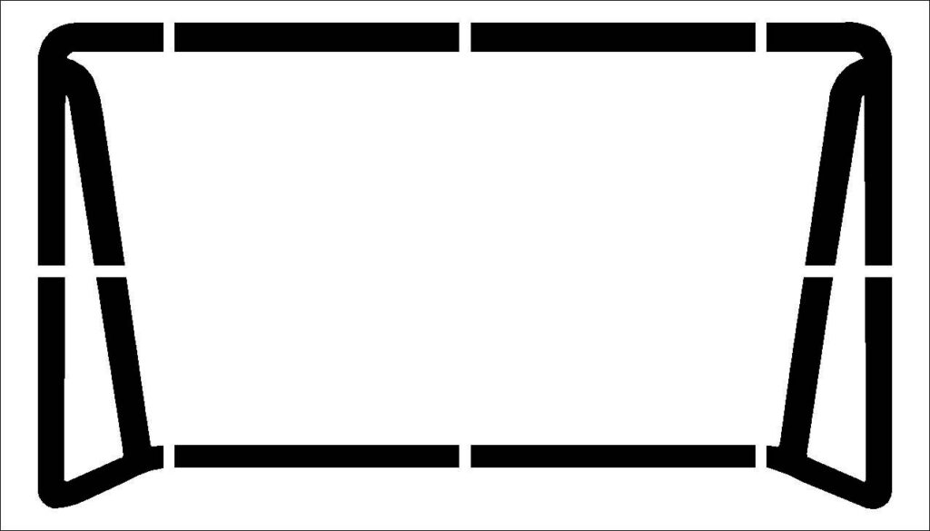 Soccer Goal Stencil | Stencils Australia